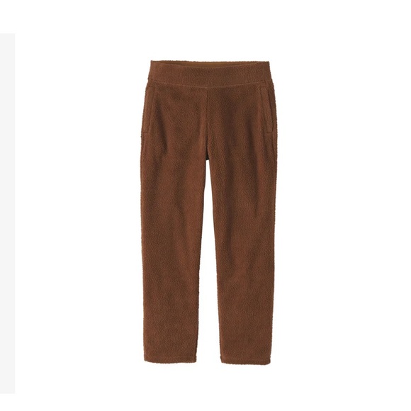 NWT Patagonia Women’s Shearling Crops | Medium | Beer bottle brown - Picture 2 of 4